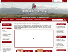Tablet Screenshot of primaria-sercaia.ro